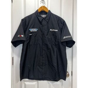 Throttle Threads Drag Specialties Work Shirt Mens XL Black Python Z1R Icon S24BK